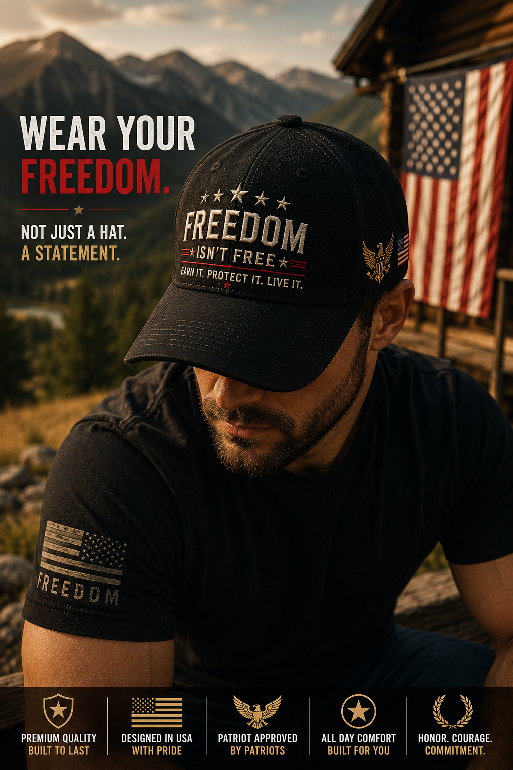 One Nation Patriot Hat