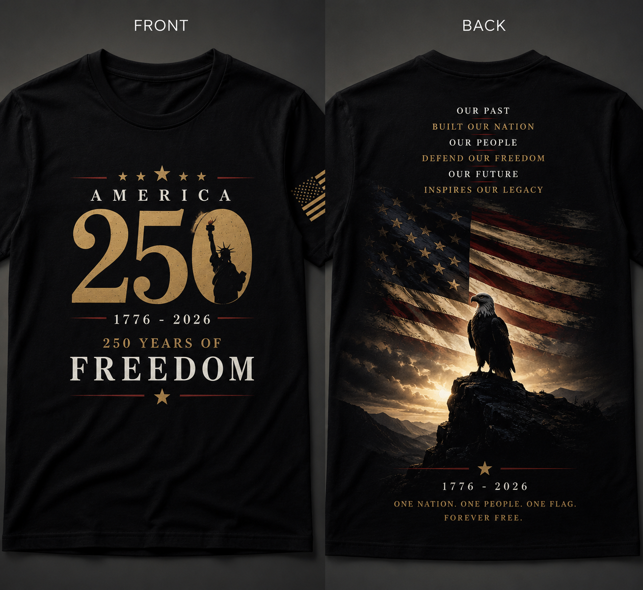 America 250 — 250 Years of Freedom T-Shirt