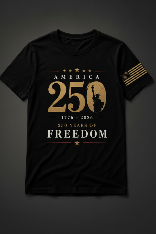 America 250 T-Shirt — Front Design
